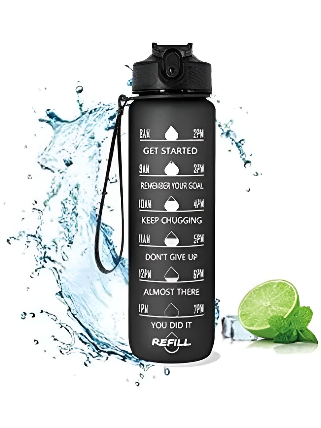 

2Mech Black Water Bottle 1 L