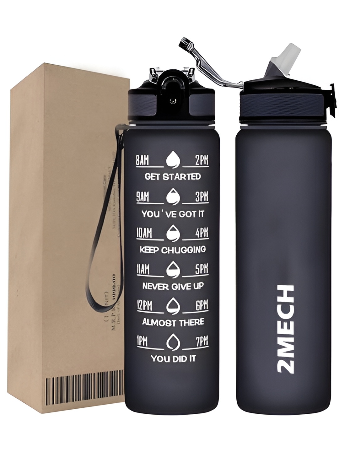 

2Mech Black Water Bottle 1 L