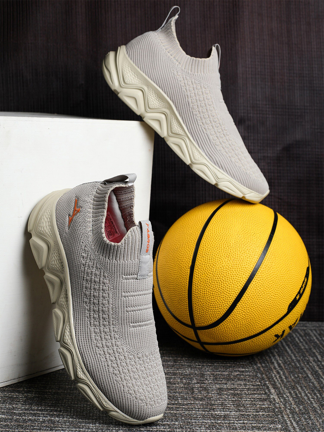 

ABROS Men Air Technology Running Shoes, Grey