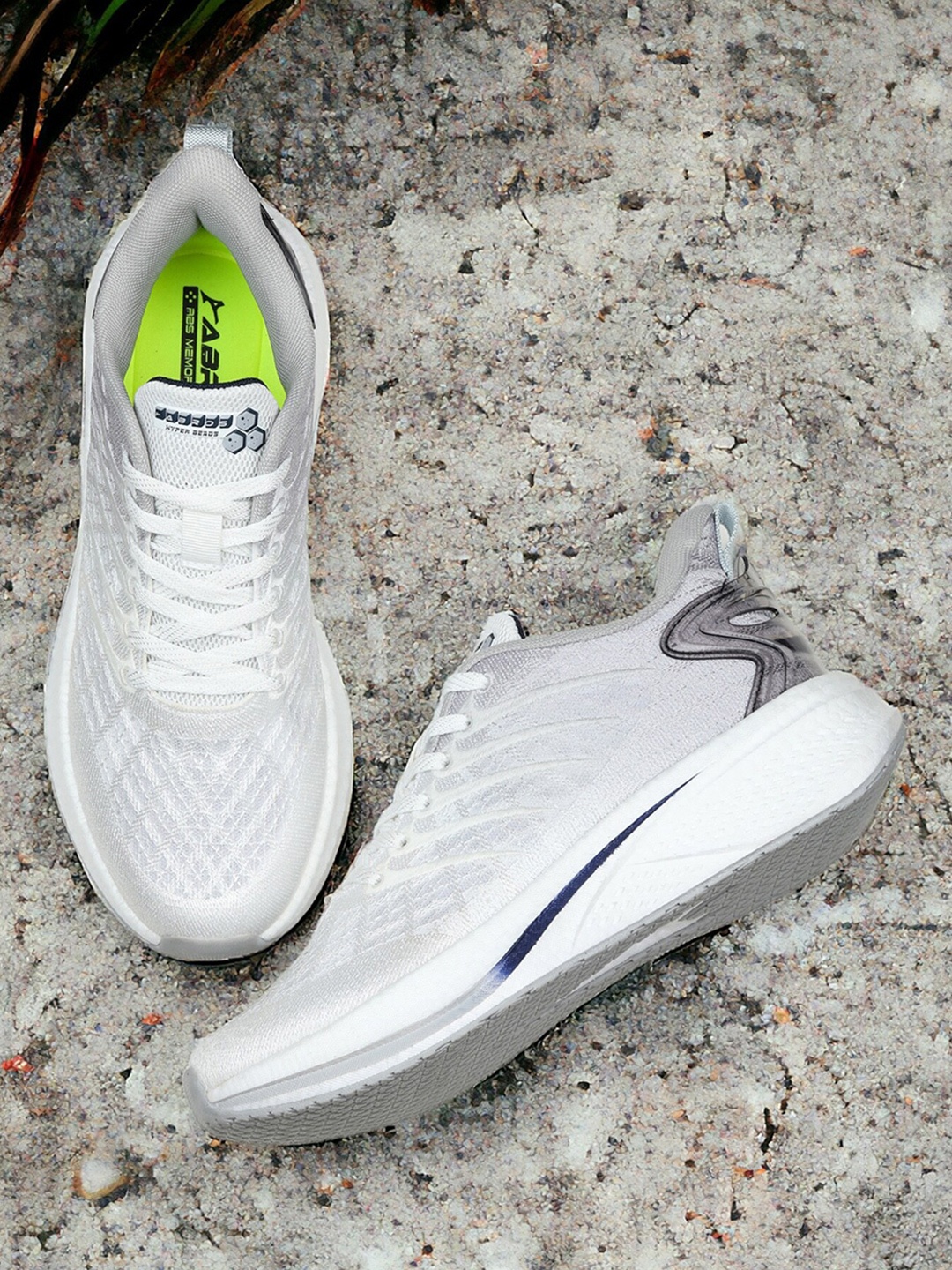 

ABROS Men Air Technology Running Shoes, White