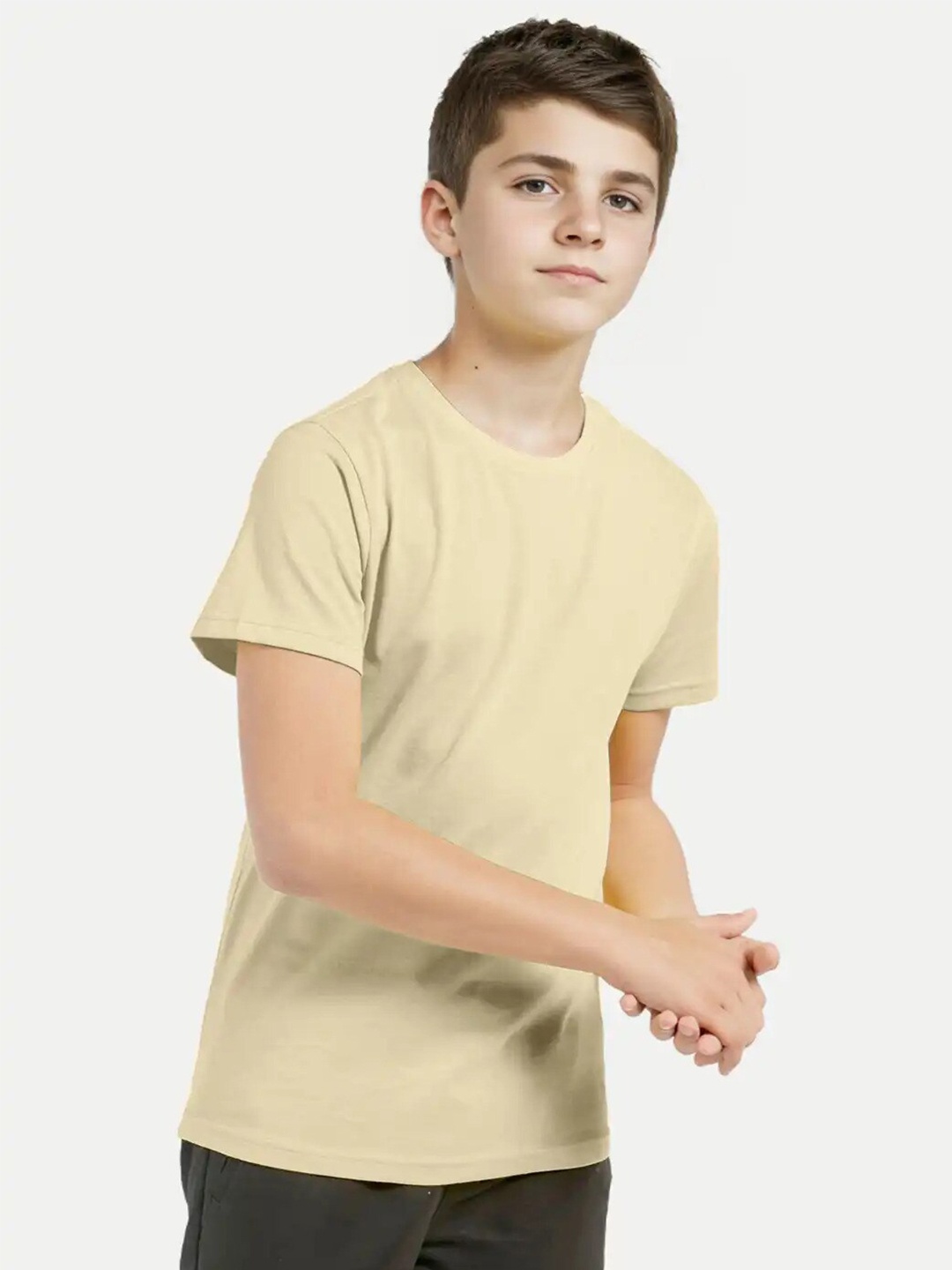 

BAESD Boys Short Sleeves Crew Neck Cotton T-shirt, Yellow