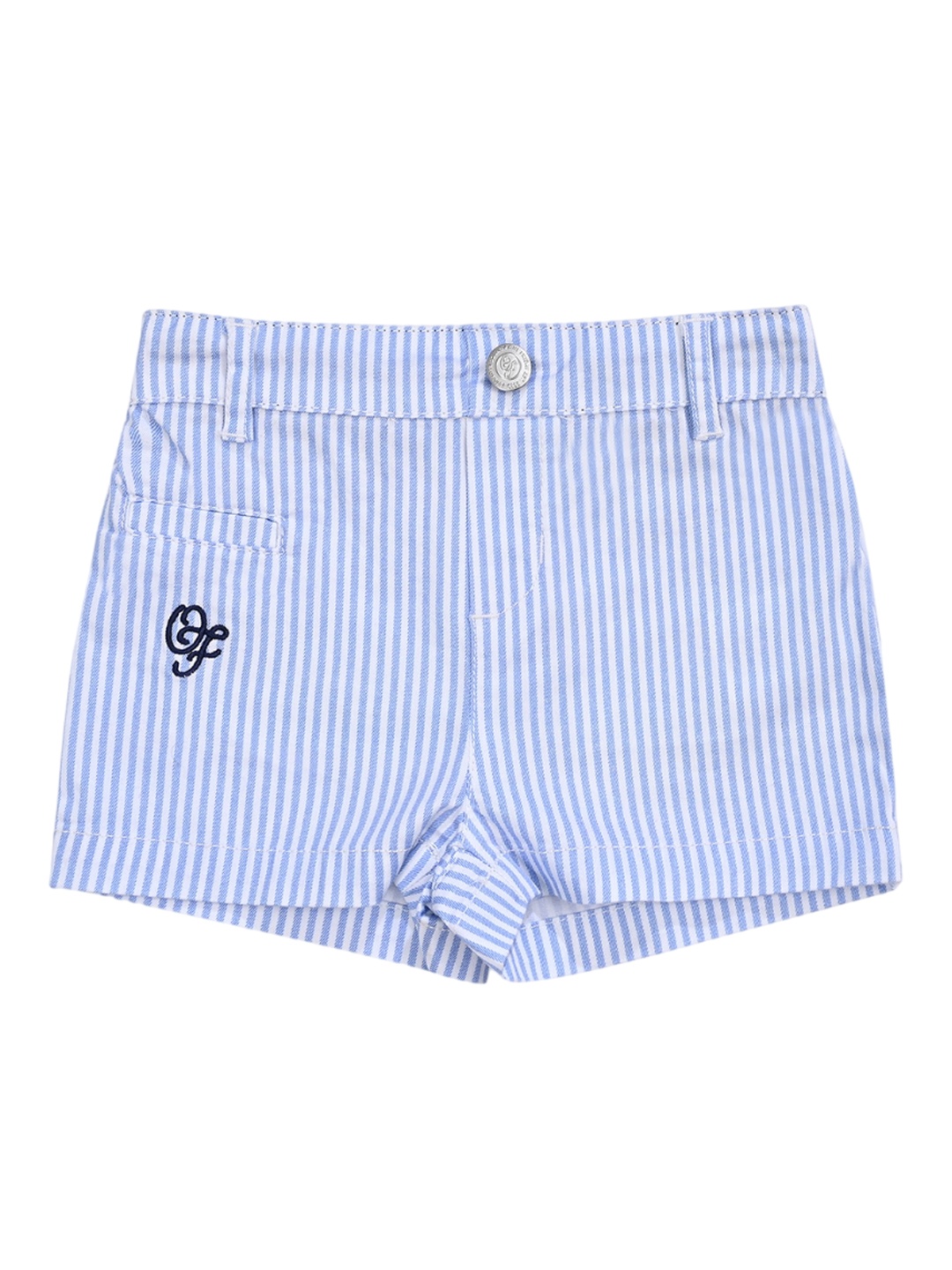 

One Friday Boys Striped Mid-Rise Shorts, Blue