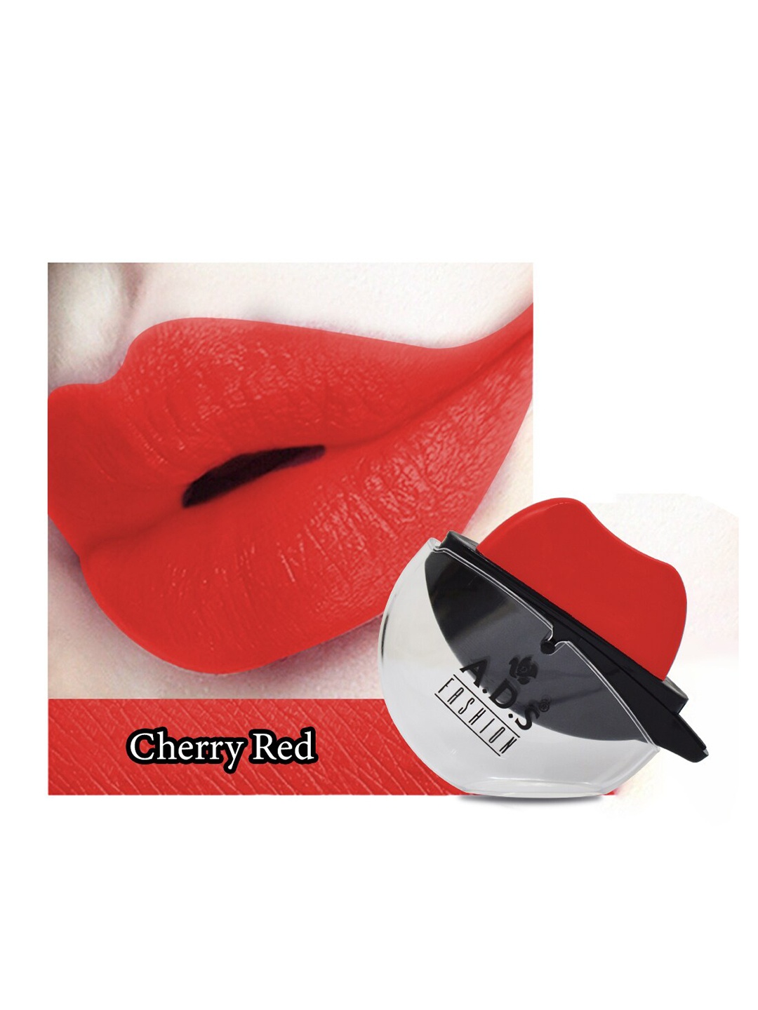 

Adbeni Lip Shape Waterproof Matte Lipstick - 10g - Cherry Red