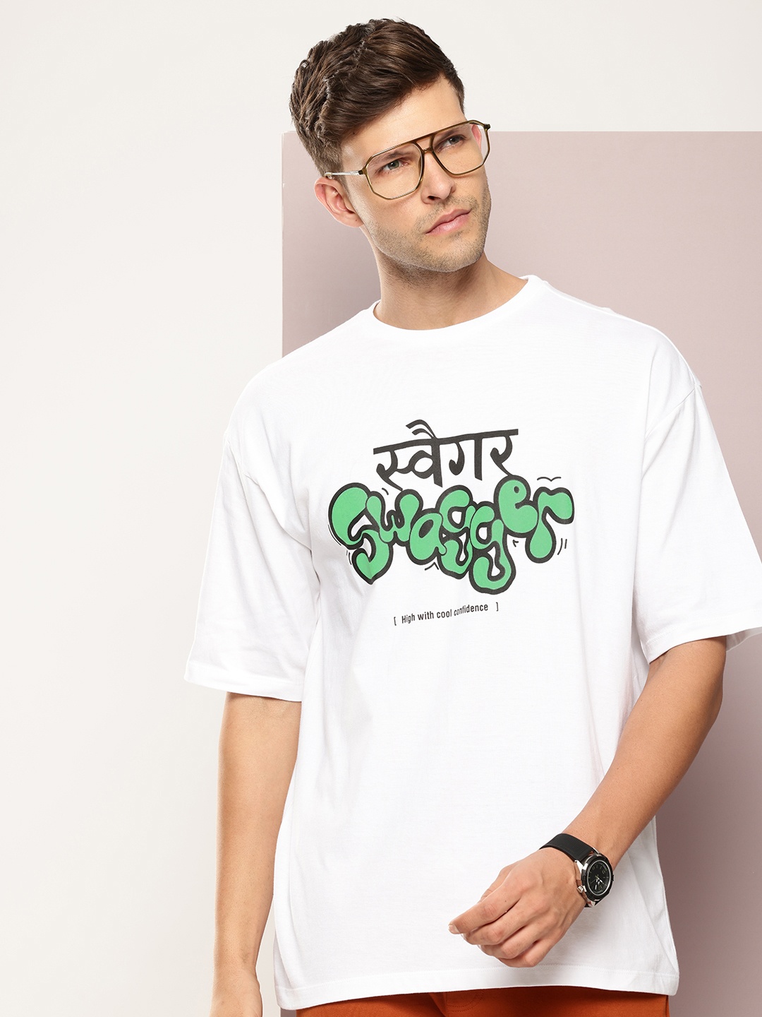 

Kook N Keech Typography Printed Drop-Shoulder Sleeves Pure Cotton T-shirt, White