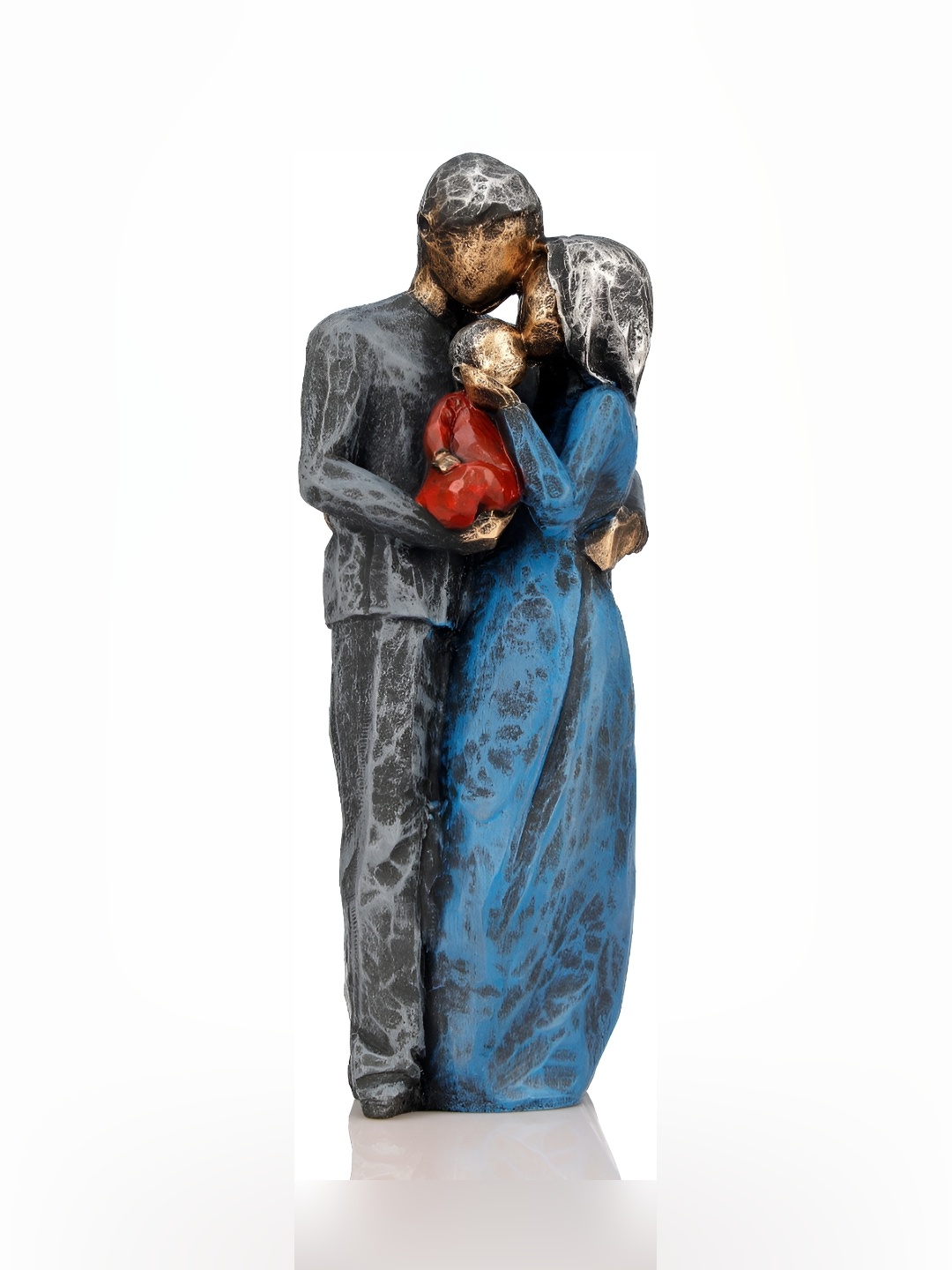 

Goldiluxe Blue & Grey Medium Figurine Romantic Valentine Couple Showpiece
