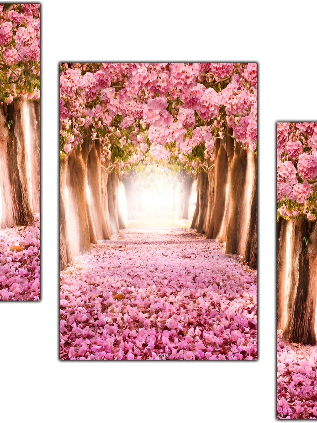 

PnF Beige & Pink 3 Pieces Wooden Floral and Botanical Painting Wall Art