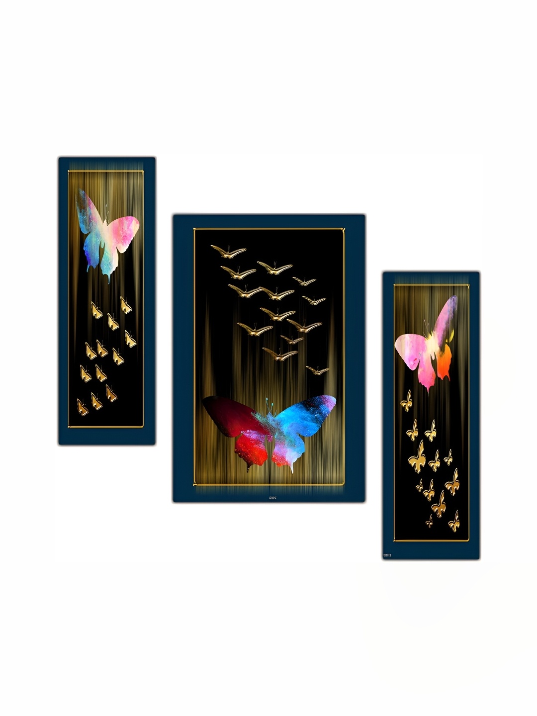 

PnF Green & Red 3 Piece Wooden Wall Paintings