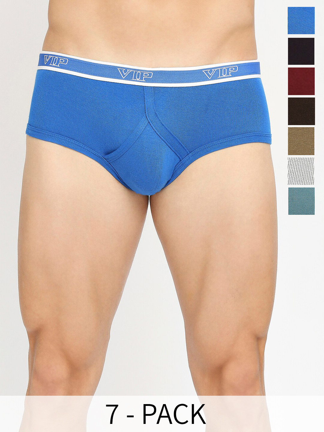 

VIP Pack Of 4 Assorted Cotton Basic Briefs VP-MI-BF-SPECT-10P-95-PO4