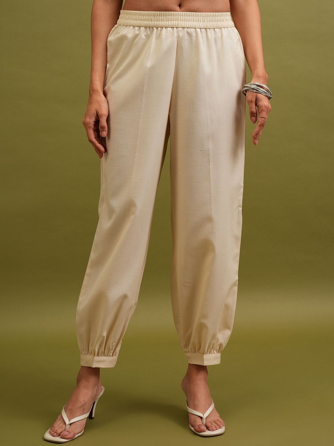 

Vishudh Women Beige Joggers
