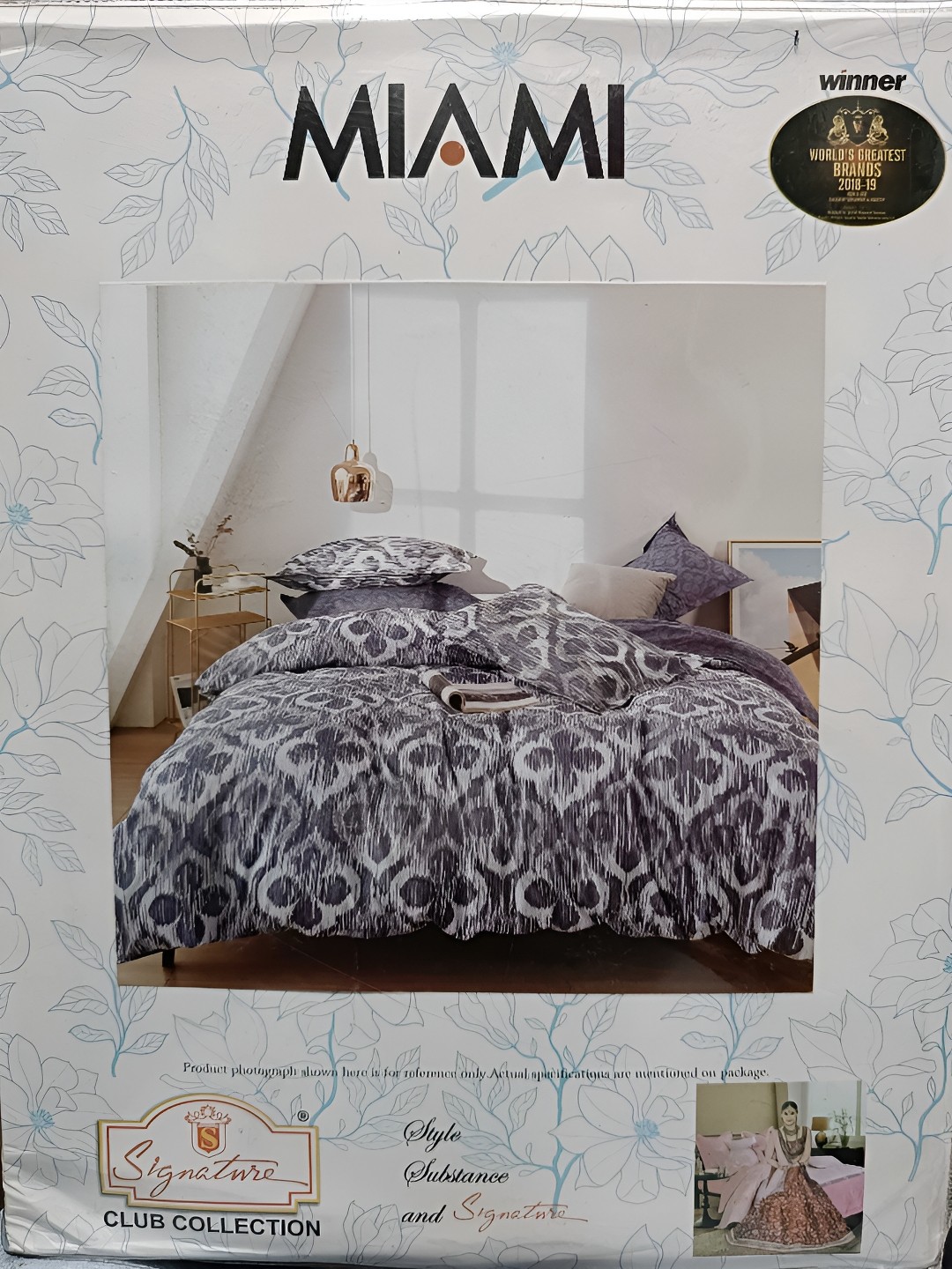 

Signature Grey Ethnic Motifs 144 TC King Bedsheet With 2 Pillow Covers