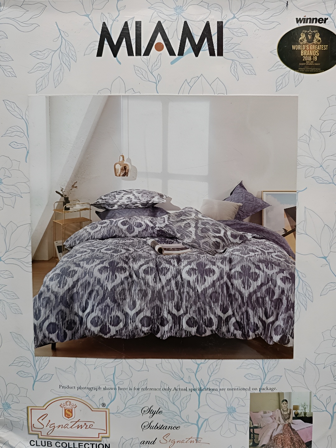 

Signature Signature Club Beige & White Ethnic Motifs 144 TC King Bedsheet &2 Pillow Covers