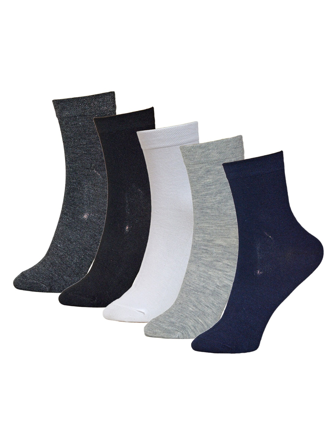 

BAESD Men Pack Of 5 Pure Cotton Ankle-Length Socks, White
