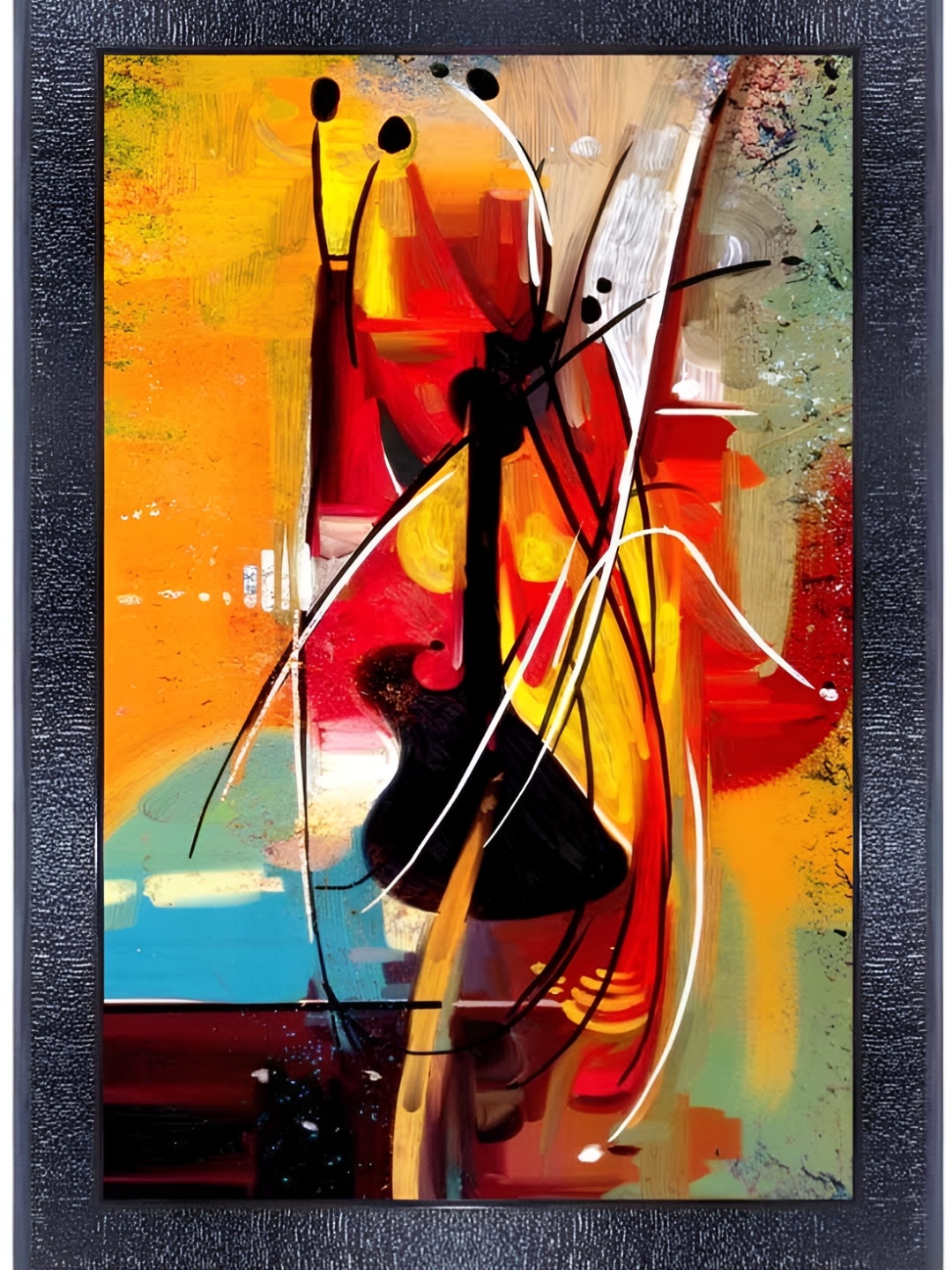 

PnF Black & Red Abstract Wall Art