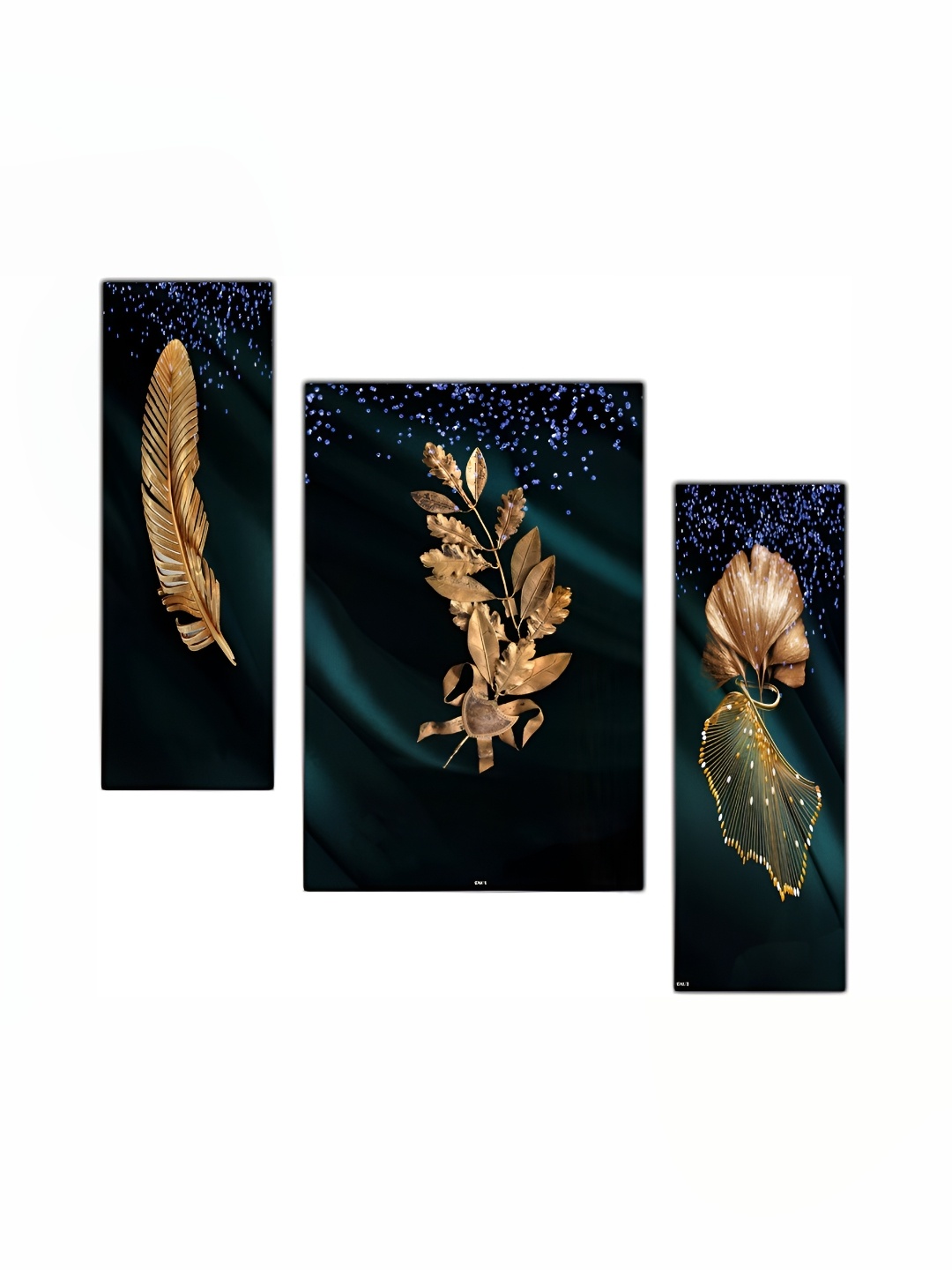 

PnF Green & Brown 3 Piece Wooden Floral and Botanical Wall Paintings