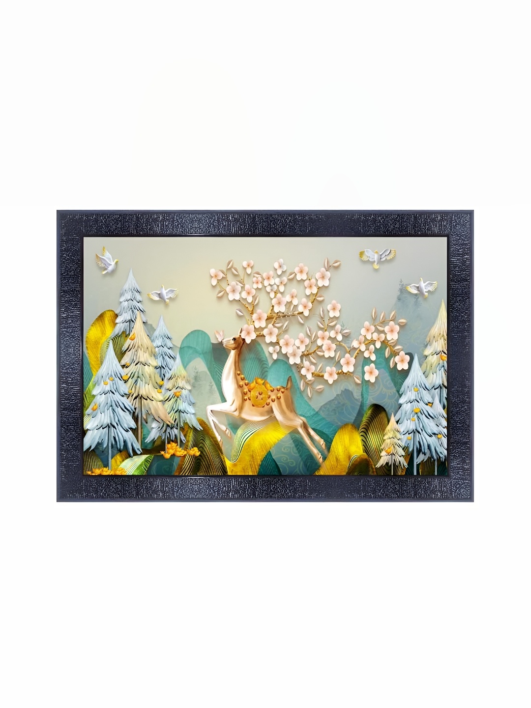 

PnF Black & Green Floral And Botanical Wall Painting
