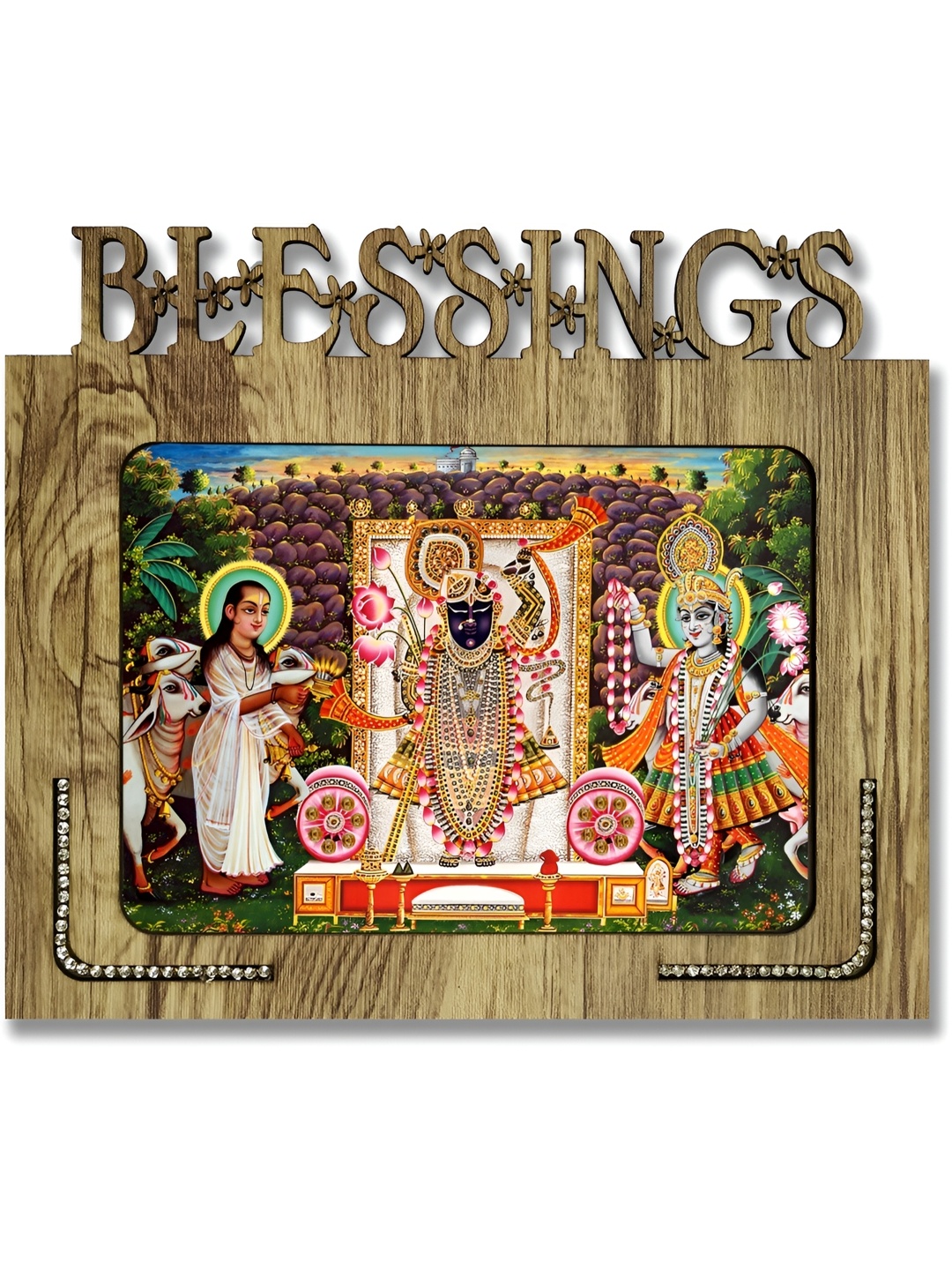 

PnF Brown & Red Wooden Religious Wall Art