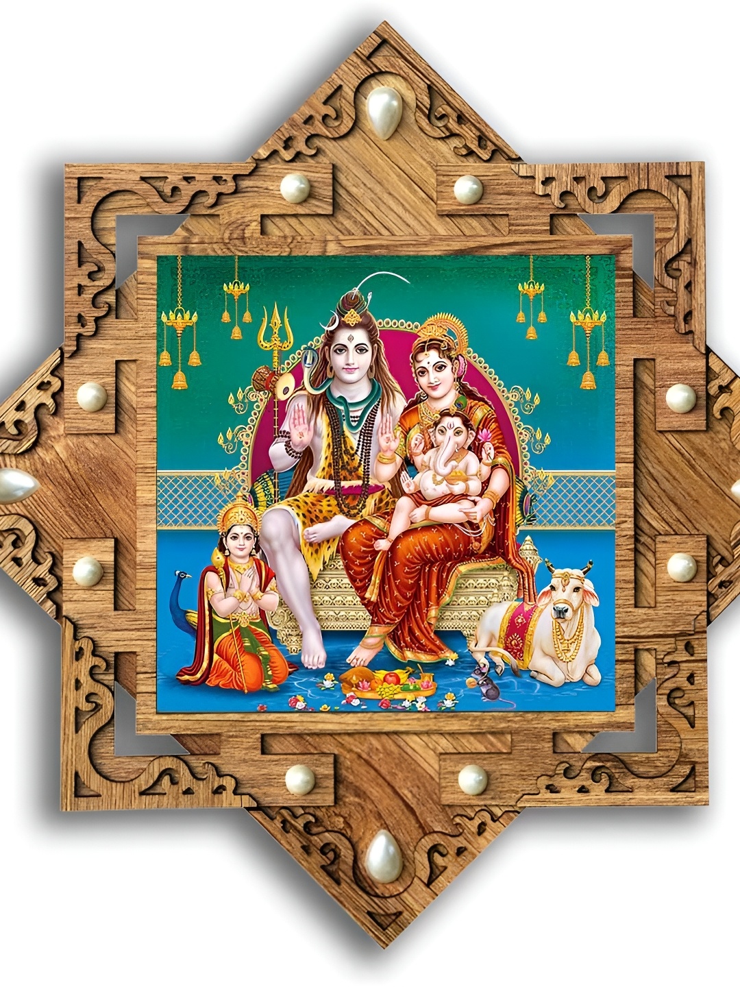 

PnF Brown & Blue Religious Wooden Wall Art