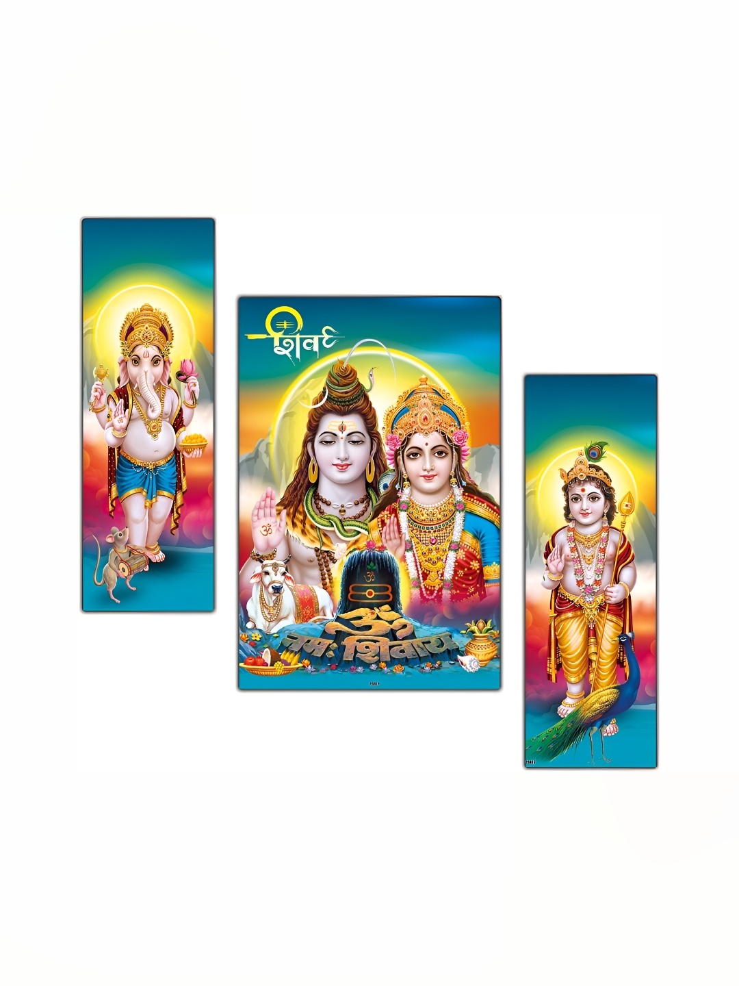 

PnF Green & Red 3 Pieces Religious Wall Stickers