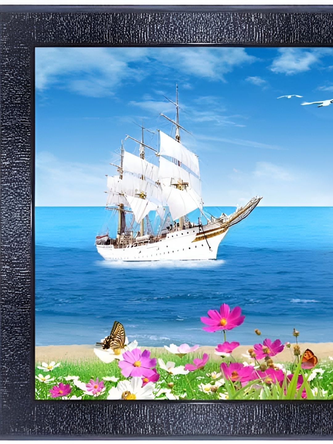 

PnF Black & Blue Synthetic Wooden Wall Art