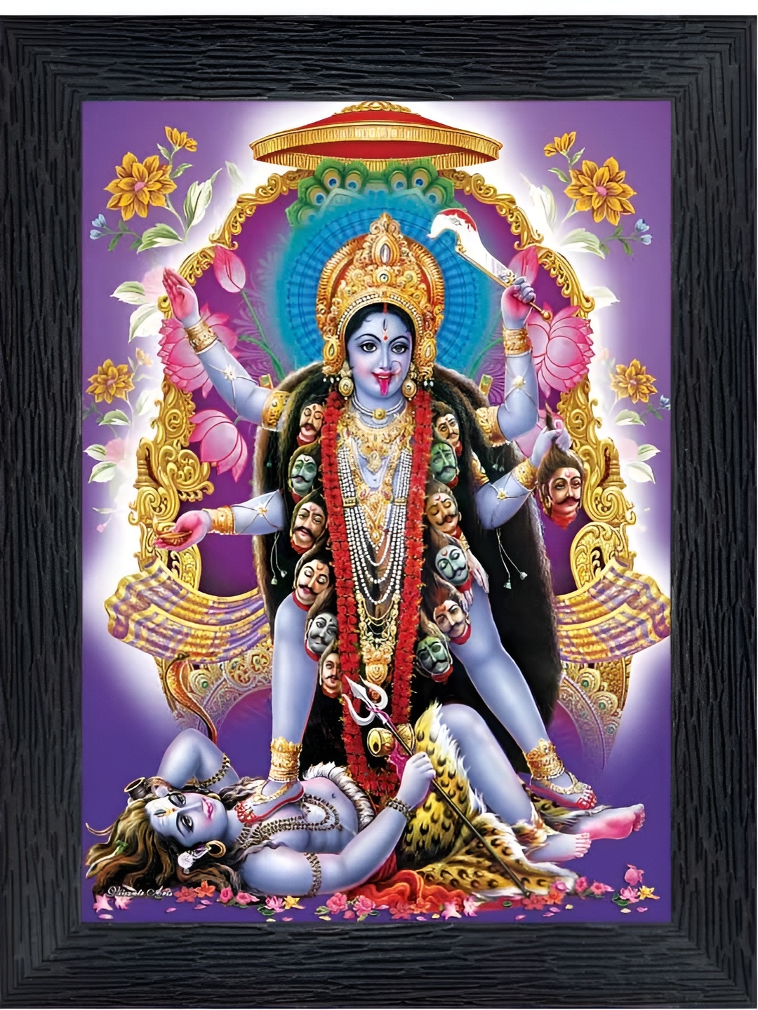 

PnF Black & Purple Wooden Religious Wall Paintings