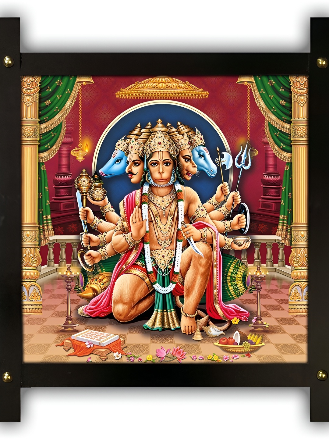 

PnF Beige & Green Religious Wooden Paintings Wall Art