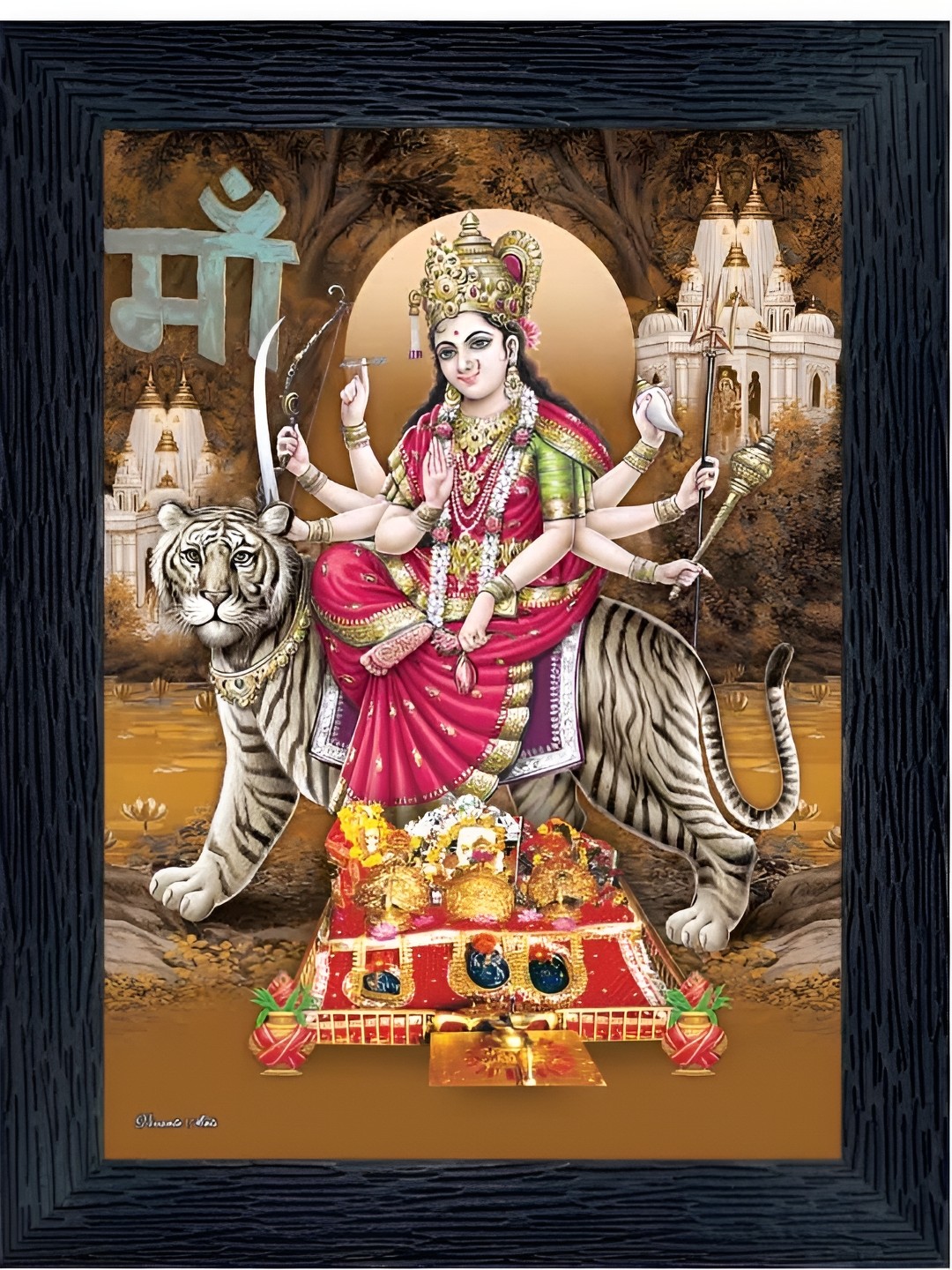 

PnF Black & Brown Wooden Religious Wall Paintings