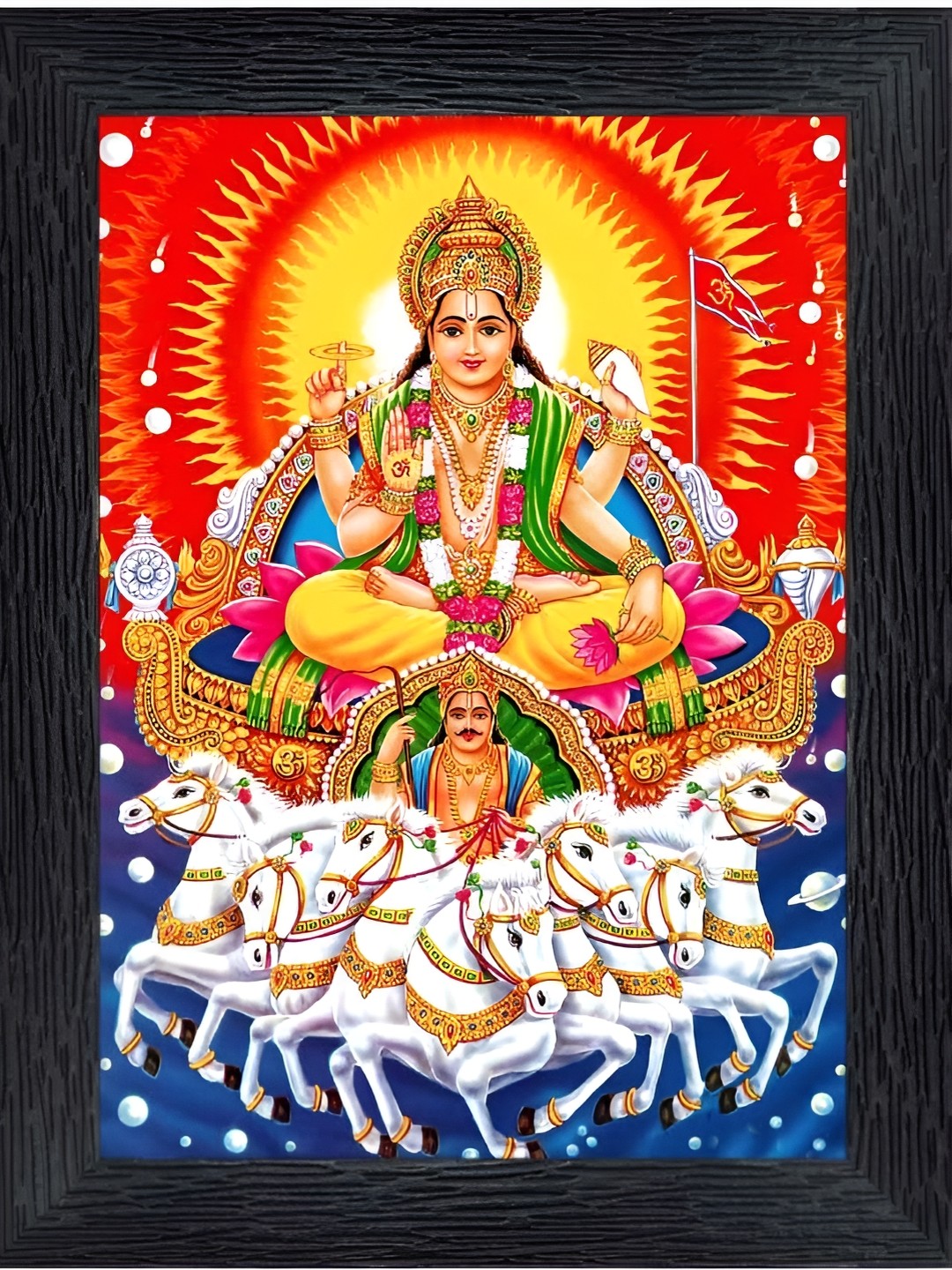 

PnF Black & Orange Wooden Religious Painting Wall Art