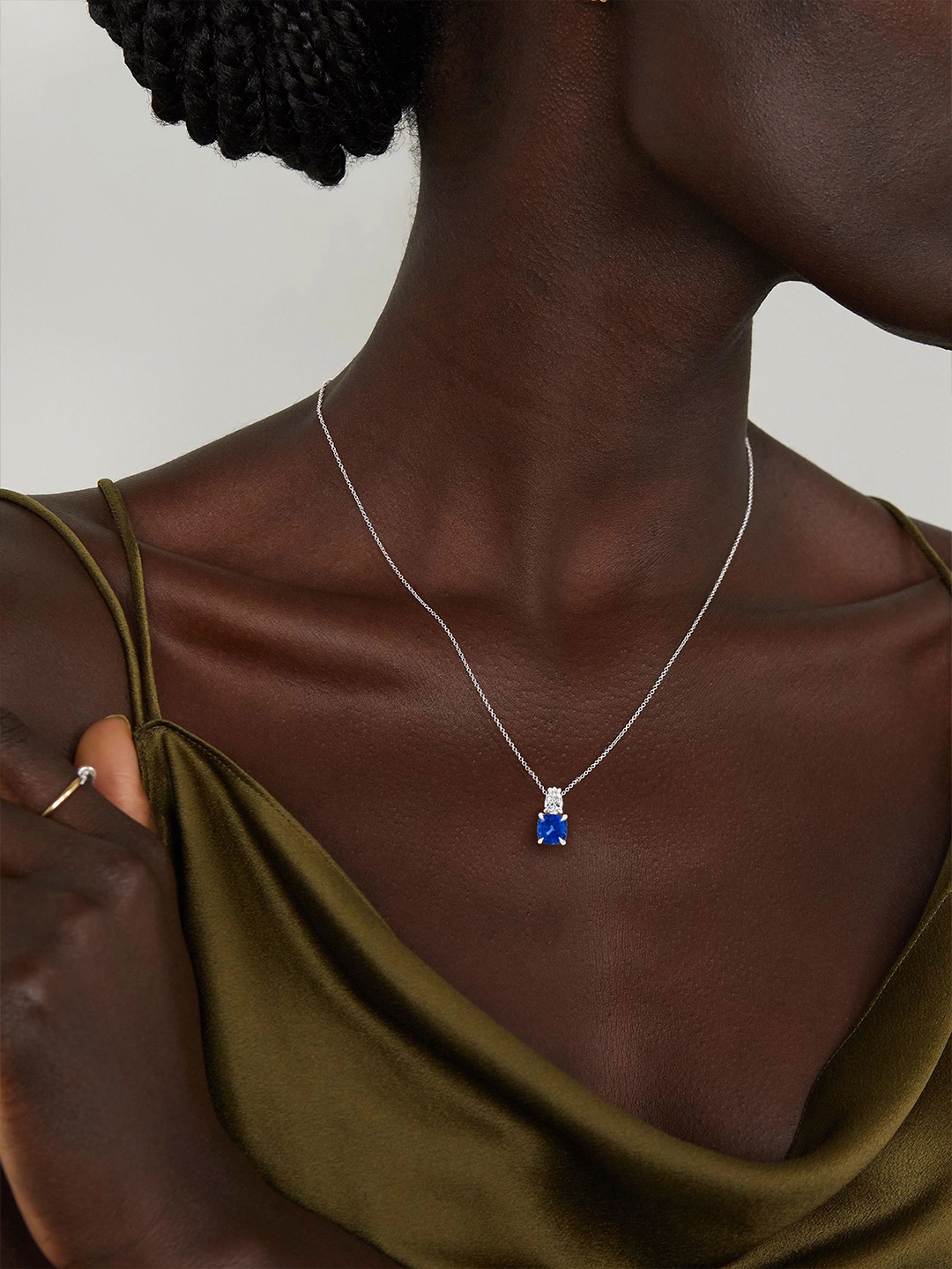 

MINUTIAE Silver-Plated Crystals Chain