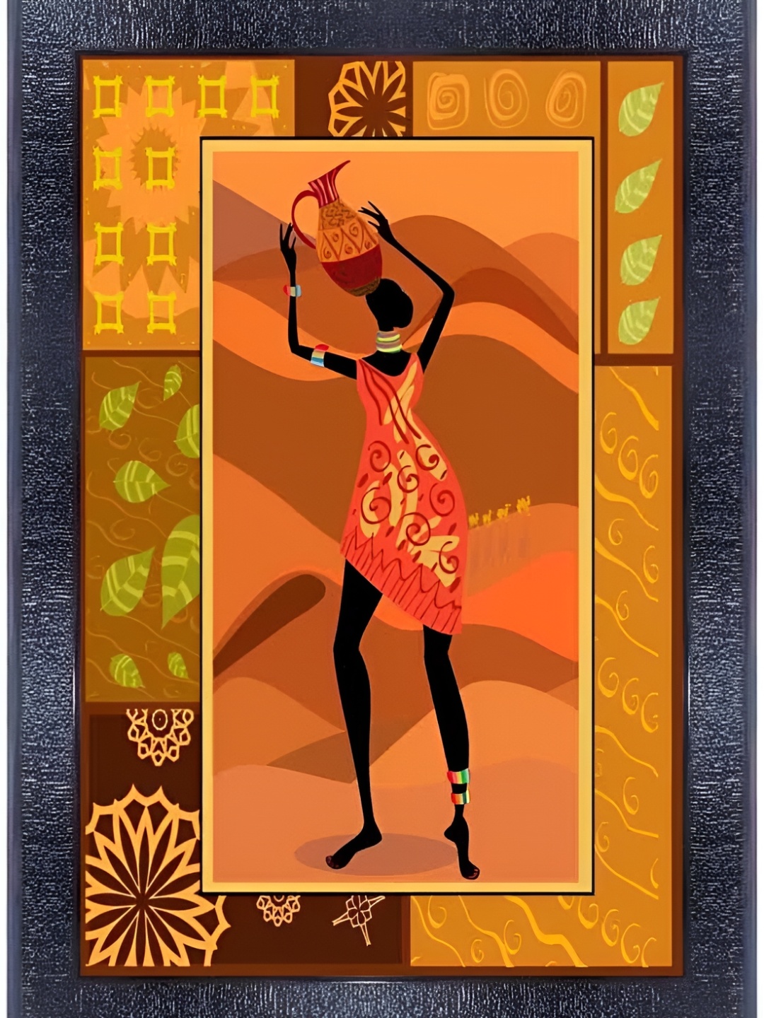

PnF Black & Orange Digital Printing Wooden Wall Art
