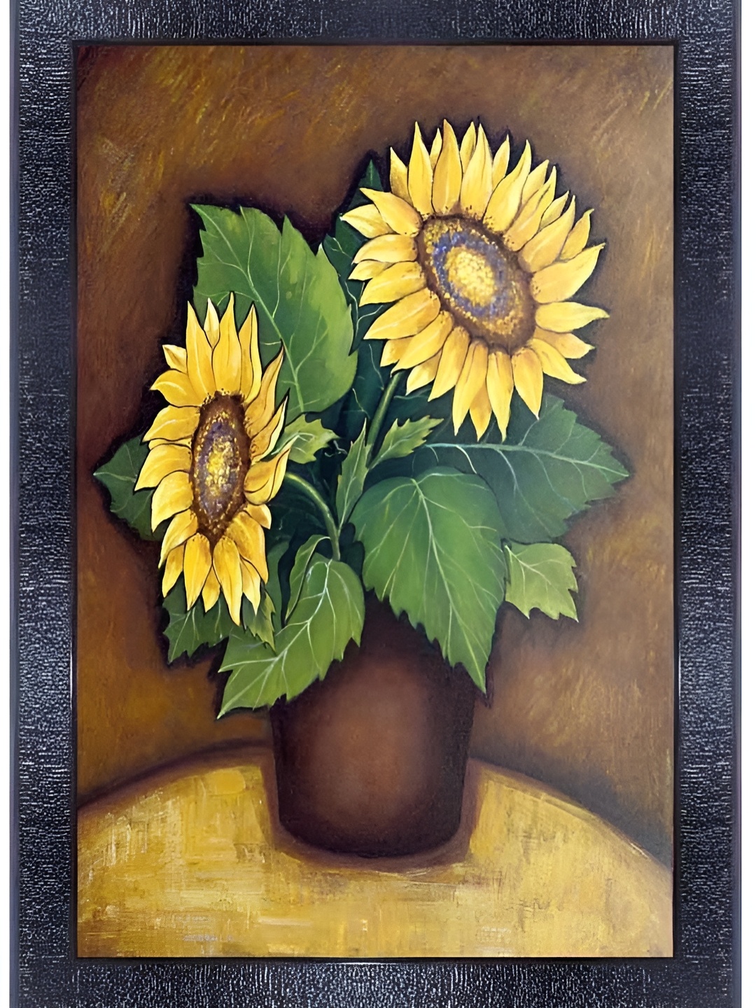 PnF Black & Brown Wooden Floral and Botanical Wall Art