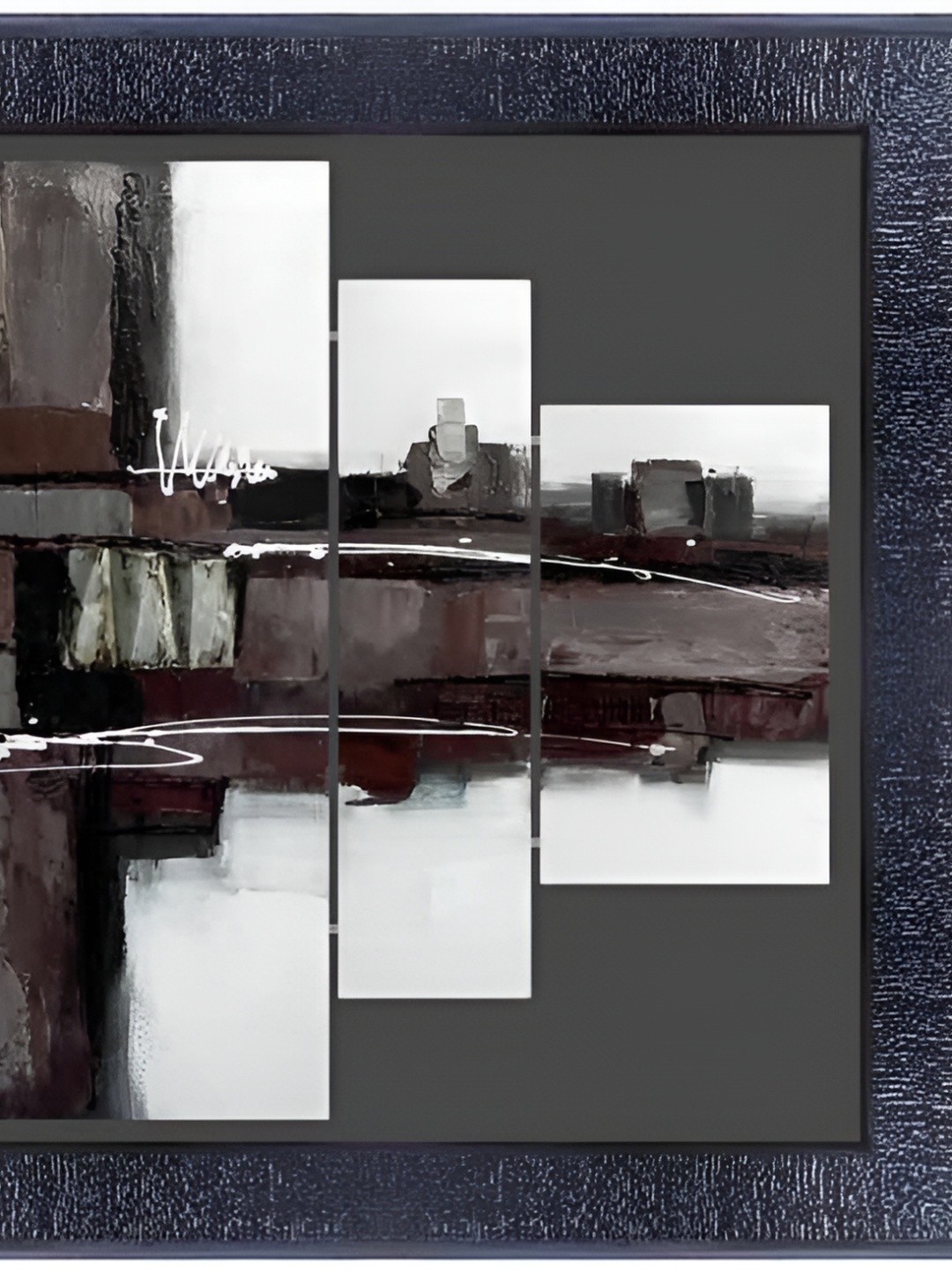 

PnF Black & White Wooden Painting Wall Art