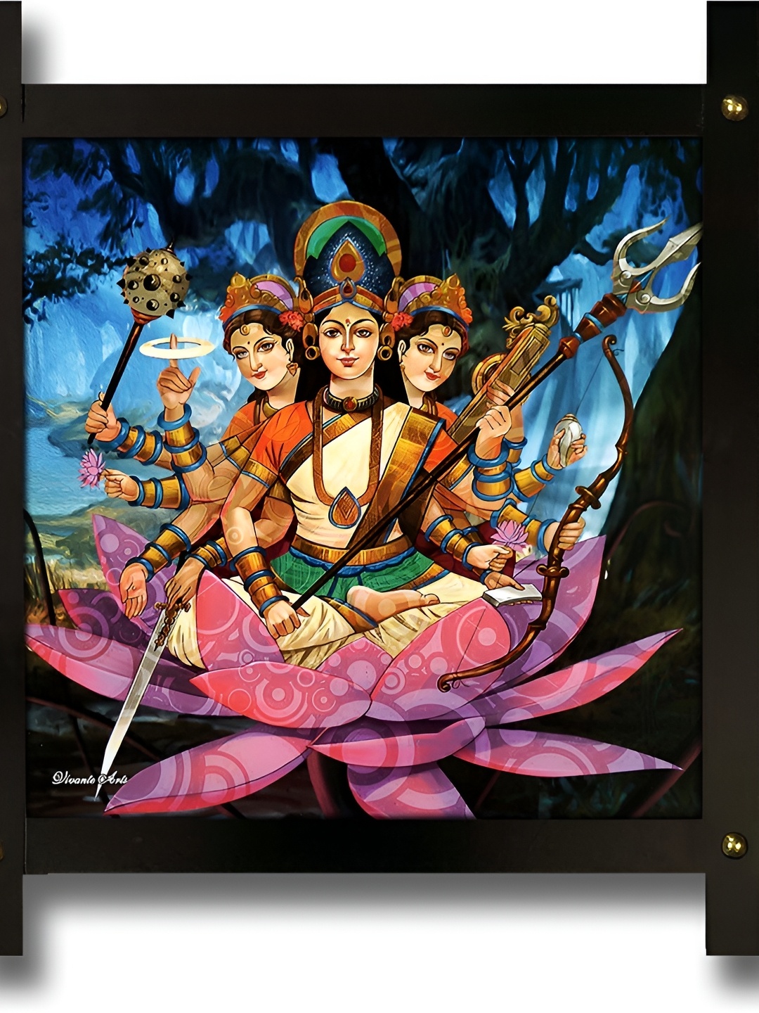 

PnF Blue & Yellow Wooden Religious Wall Art
