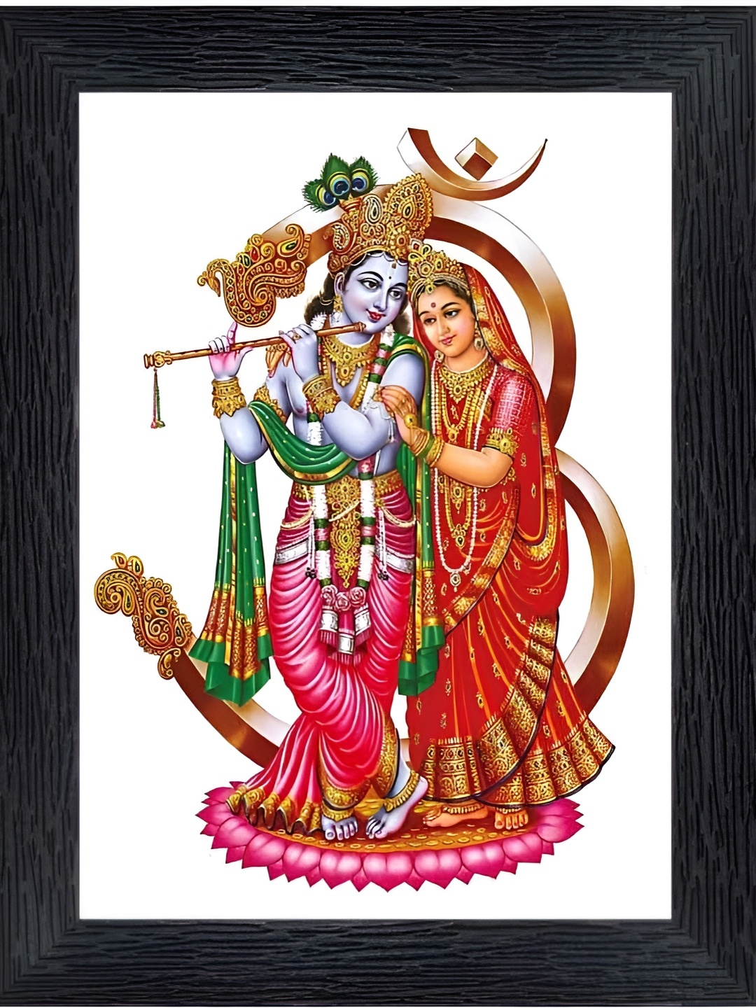 

PnF Black & Red Wooden Religious Wall Painting