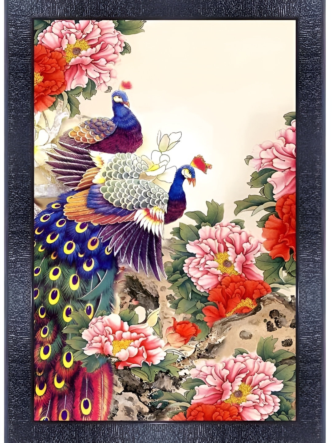 

PnF Black & Blue Wooden Birds and Animals Painting Wall Art
