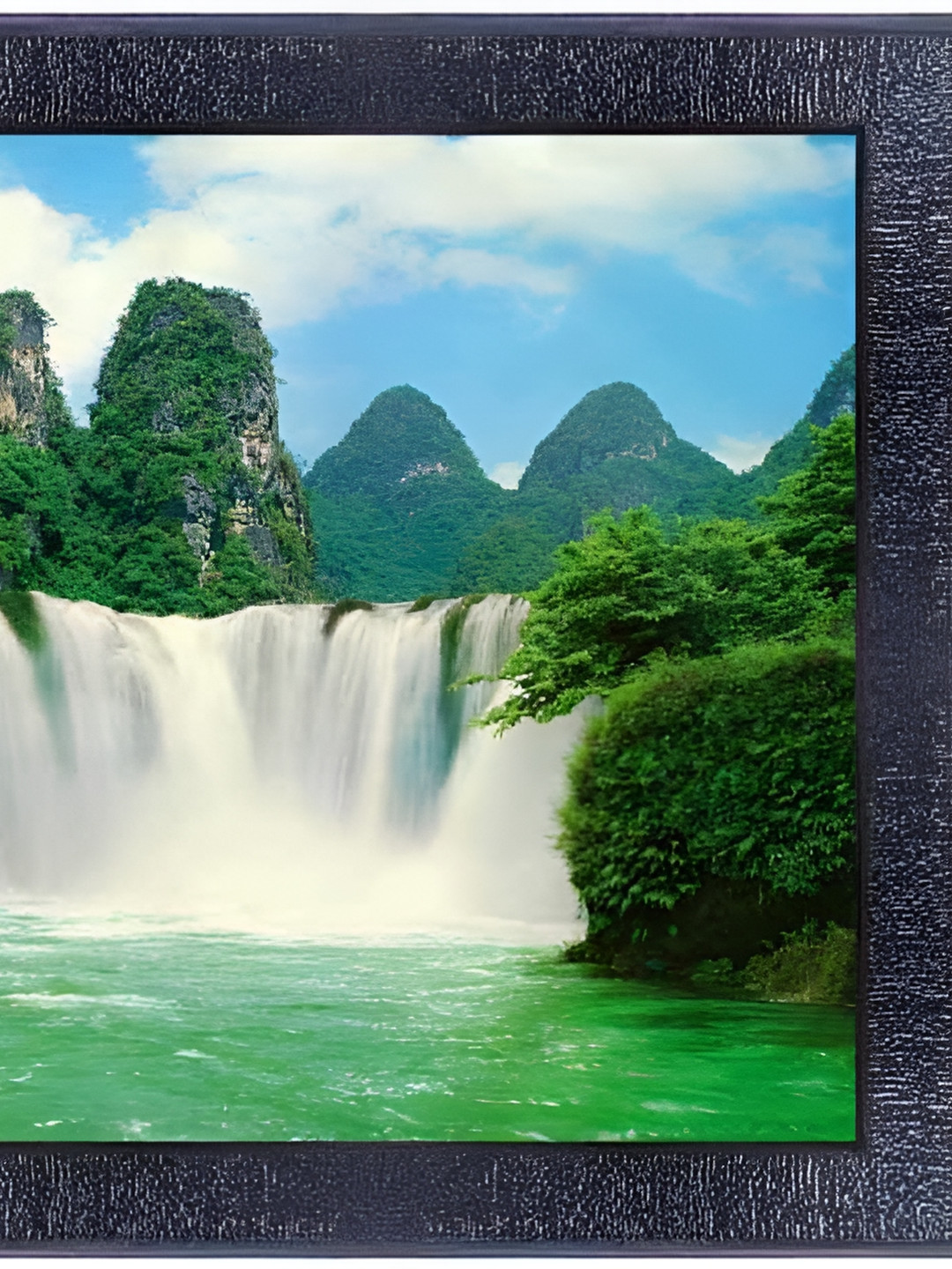 

PnF Black & Green Wooden Floral And Botanical Wall Painting