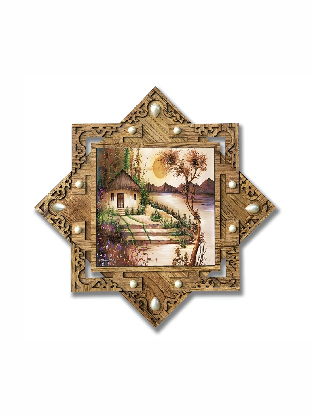 

PnF Brown & Green Wooden Floral and Botanical Wall Art