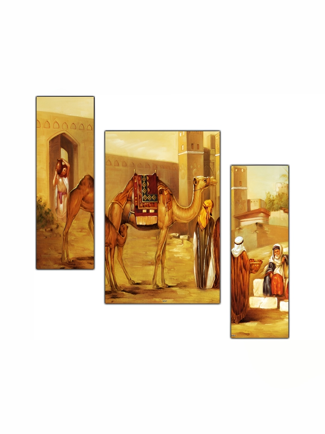 

PnF Brown & Rust 3 Pieces Birds And Animals Wall Arts
