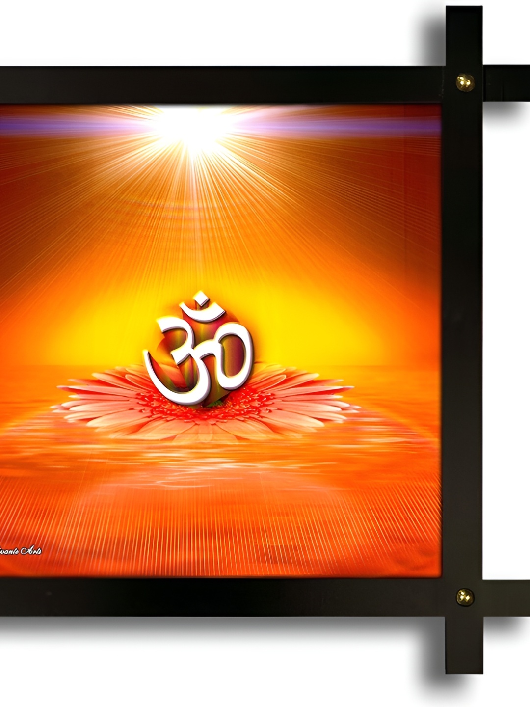 

PnF Black & Red Wooden Religious Painting Wall Art