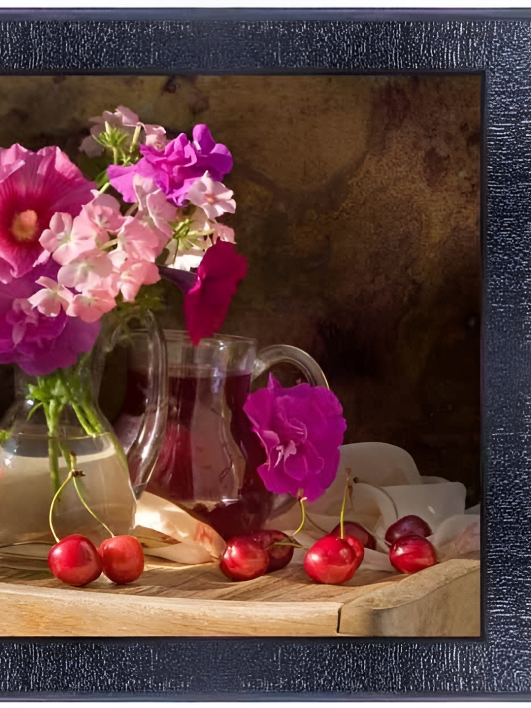 

PnF Black & Pink Wooden Floral and Botanical Wall Paintings