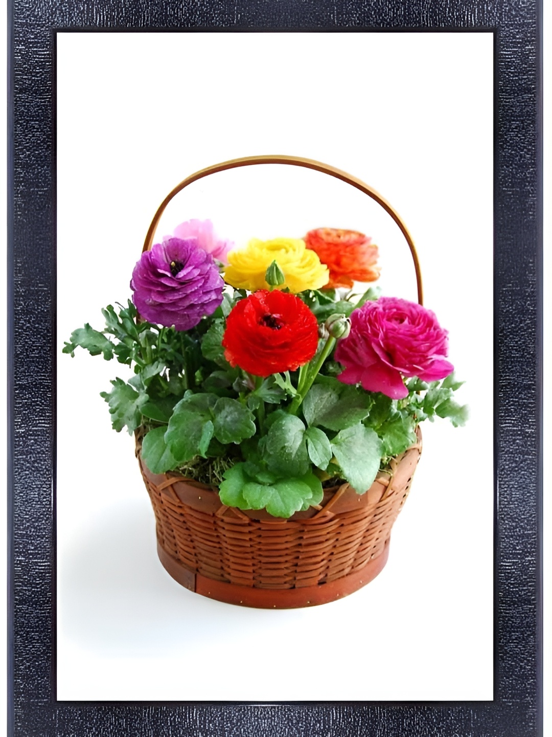 

PnF Black & Red Synthetic Wooden Floral and Botanical Wall Painting