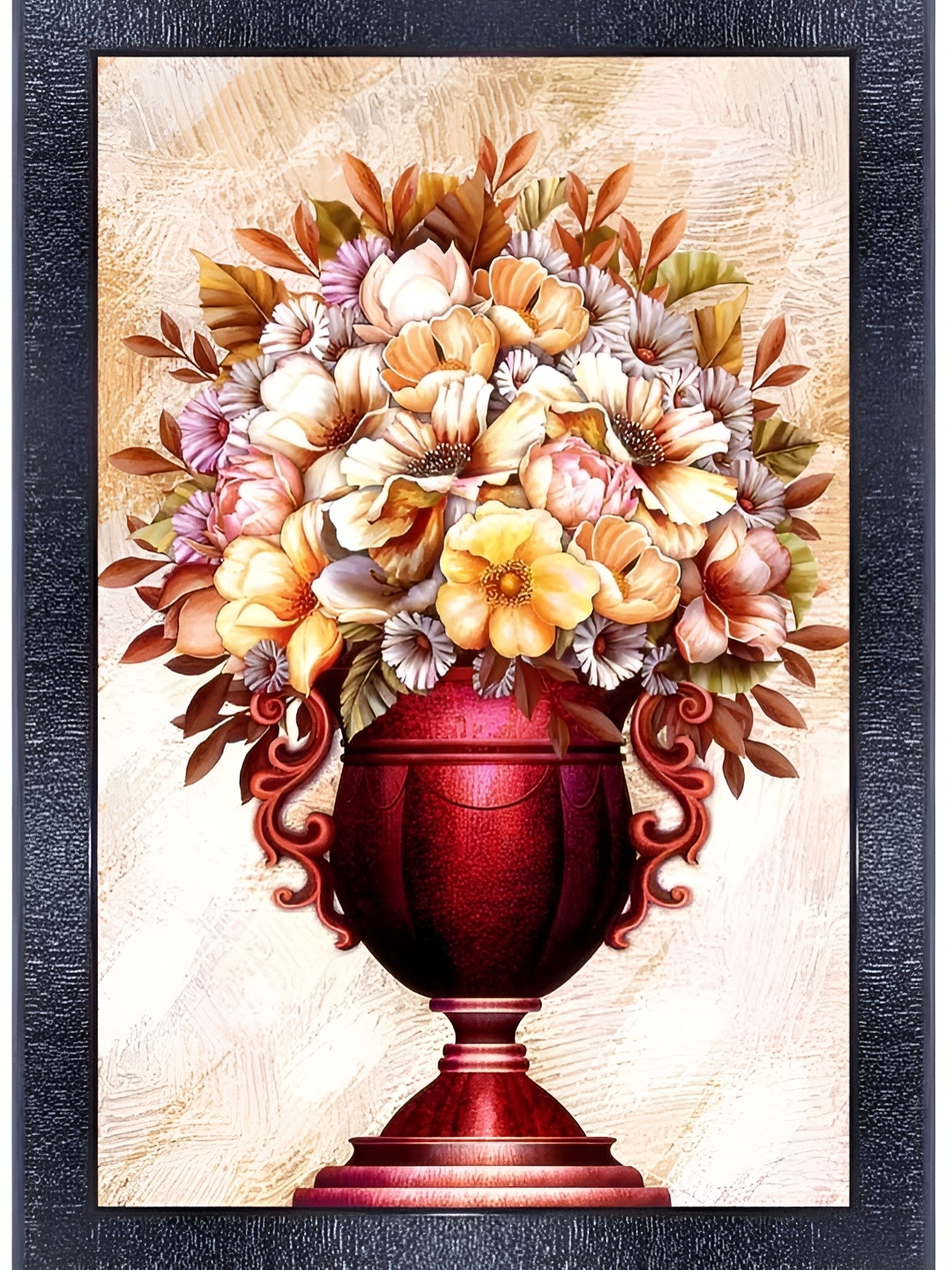 

PnF Black & Red Wooden Floral and Botanical Painting Wall Art