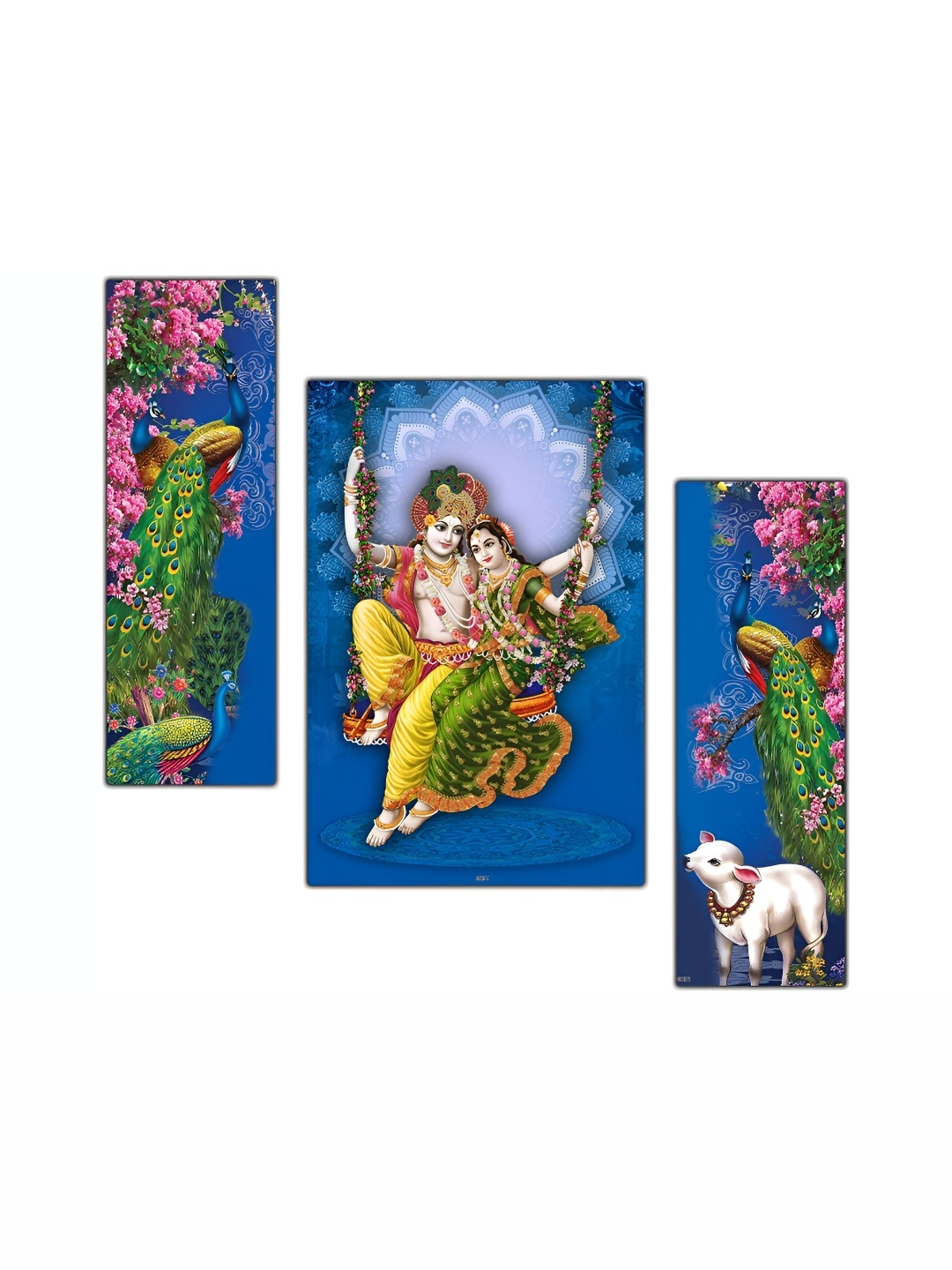

PnF Green & Blue Paper Religious Wall Painting