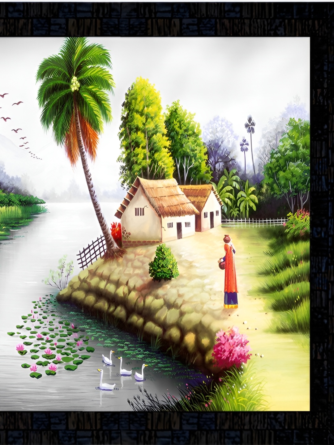 

PnF Brown & Green Floral And Botanical Wall Painting