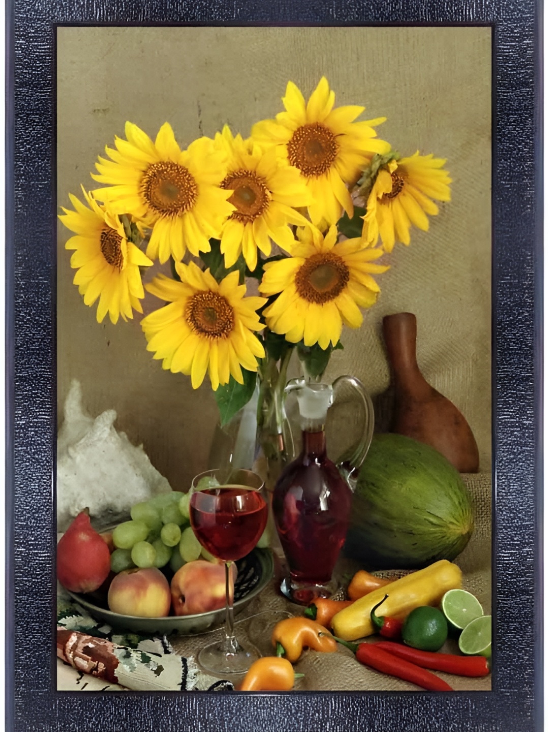 

PnF Black & Yellow Floral and Botanical Printed Wall Art