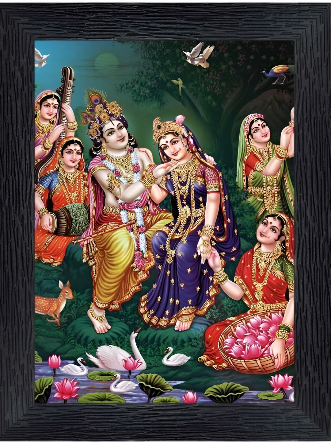 PnF Green & Pink Wooden Religious Wall Art