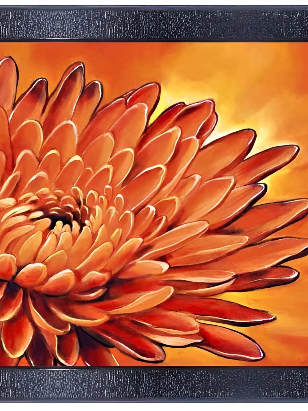 

PnF Orange & Black Wooden Paintings Wall Art