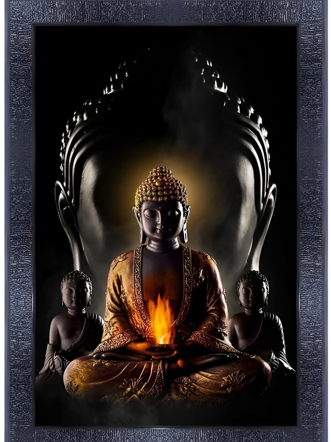 

PnF Black & Grey Printed Religious Wall Painting