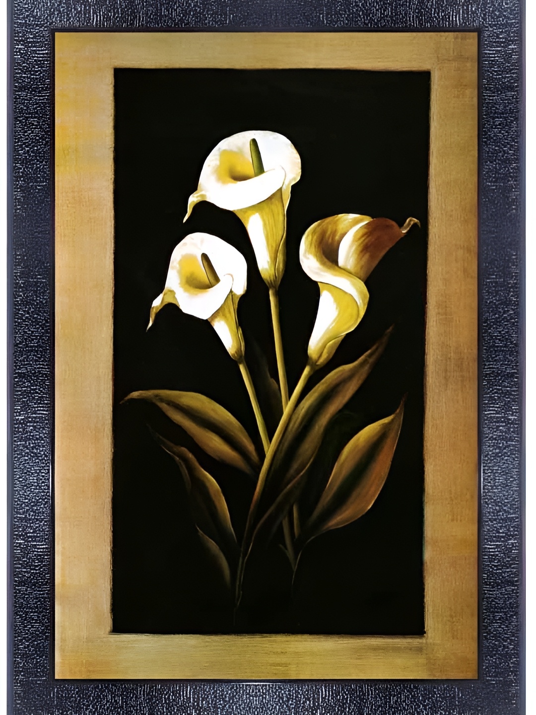 

PnF Black & White Floral Painting Wall Art
