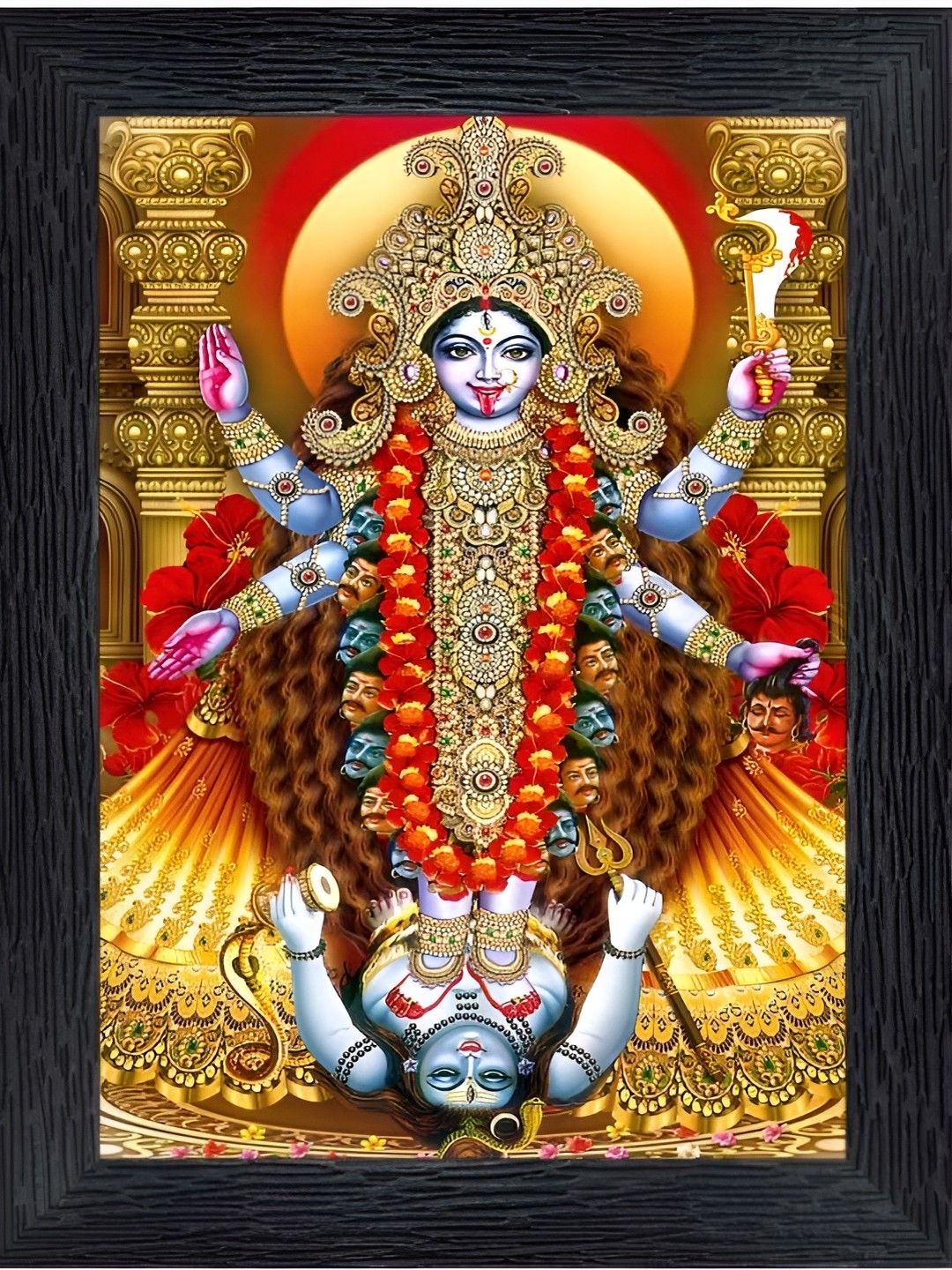 

PnF Black & Red Wood Religious Painting Wall Art