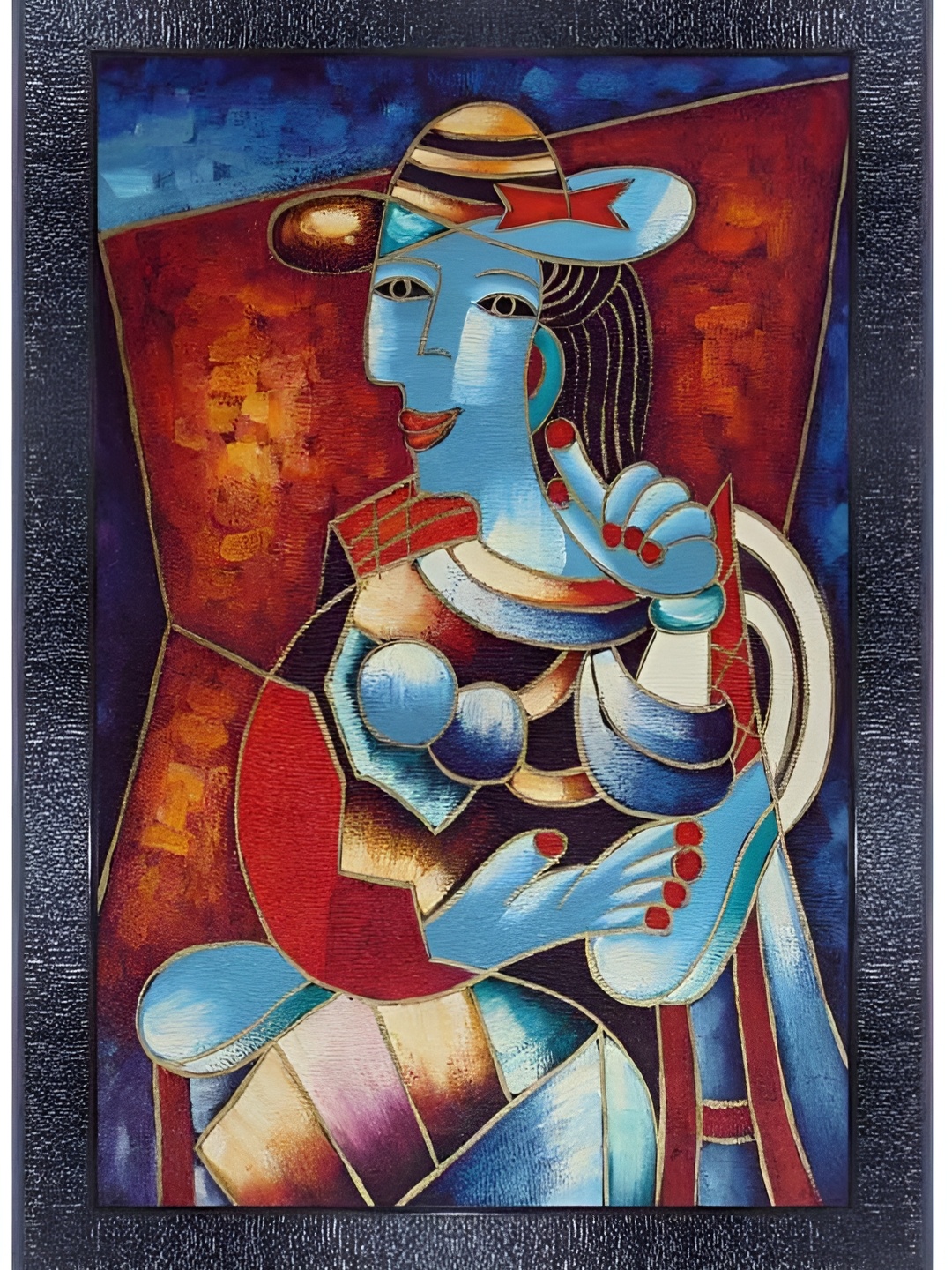

PnF Black & Blue Wooden Wall Art